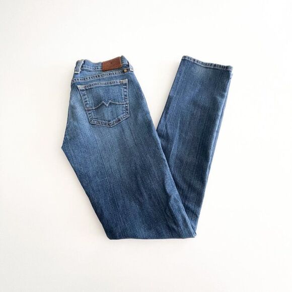 Lucky Brand Women's Jeans Swirl Sweet'N Straight Dragon Alley Blue Size 0 / 25 - Picture 8 of 12